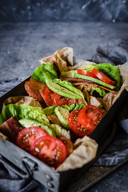 BLTA lettuce wraps