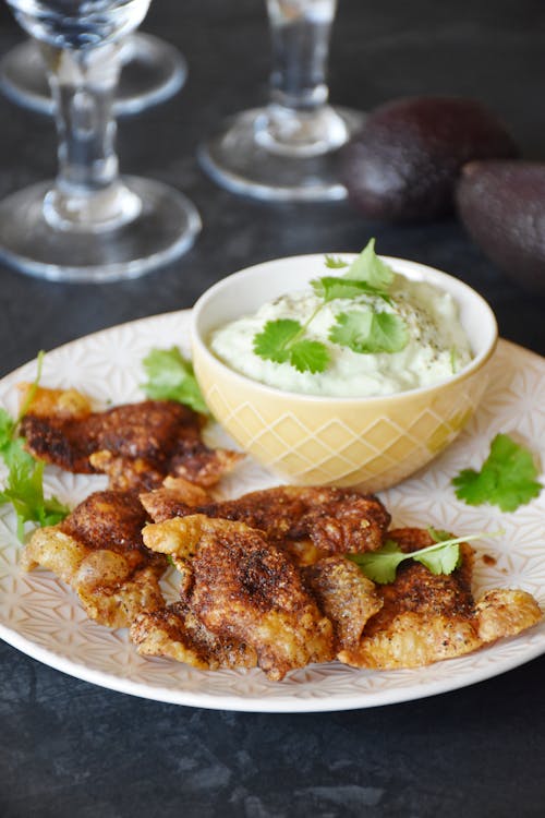 Crispy chicken skin