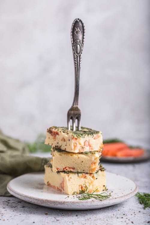 Egg bites with smoked salmon and dill